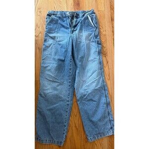 Vtg Aeropostale Denim Cargo Jeans 90s Y2K Baggy Men's 32/34 Faded